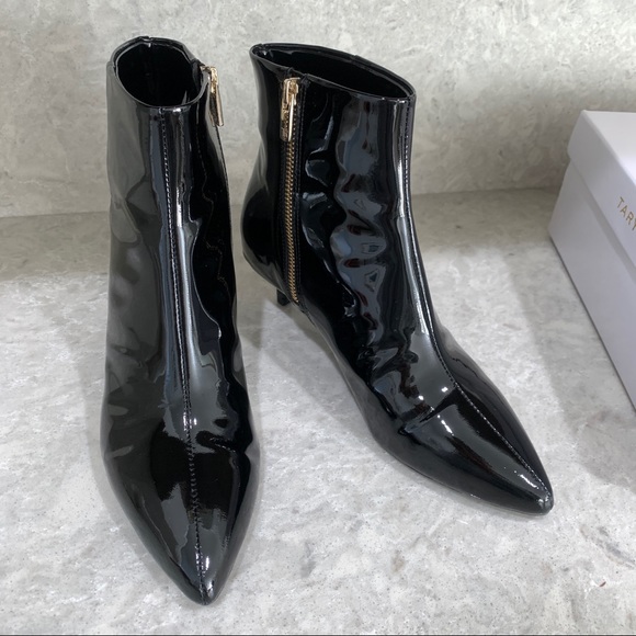 Black Patent Leather Booties - Picture 8 of 11